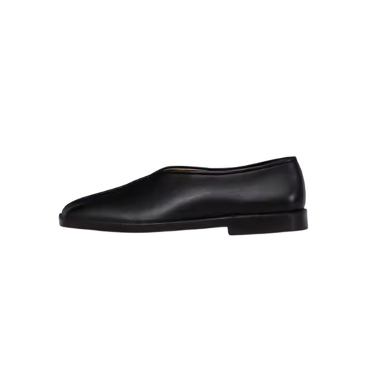 Chaussures féminines en maille de luxe avec un bout carré