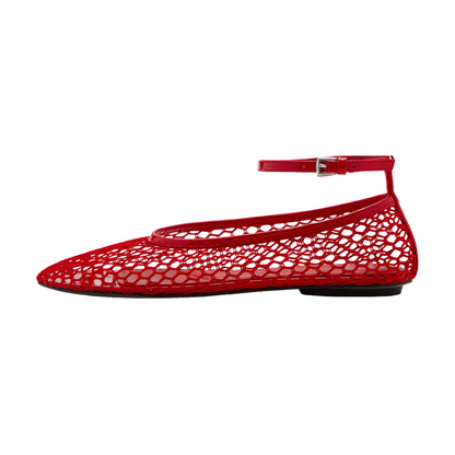 Chaussures en maille résille pour femme avec un bout rond