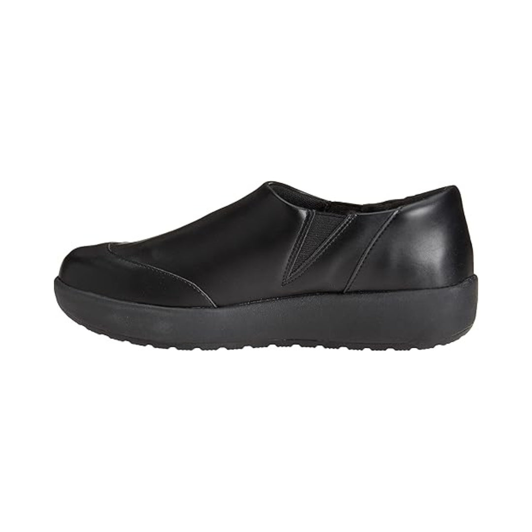 Chaussures de service antidérapantes pour femme en cuir