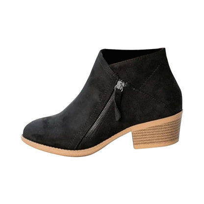 Bottines Hautes pour Femme en Cuir Synthétique