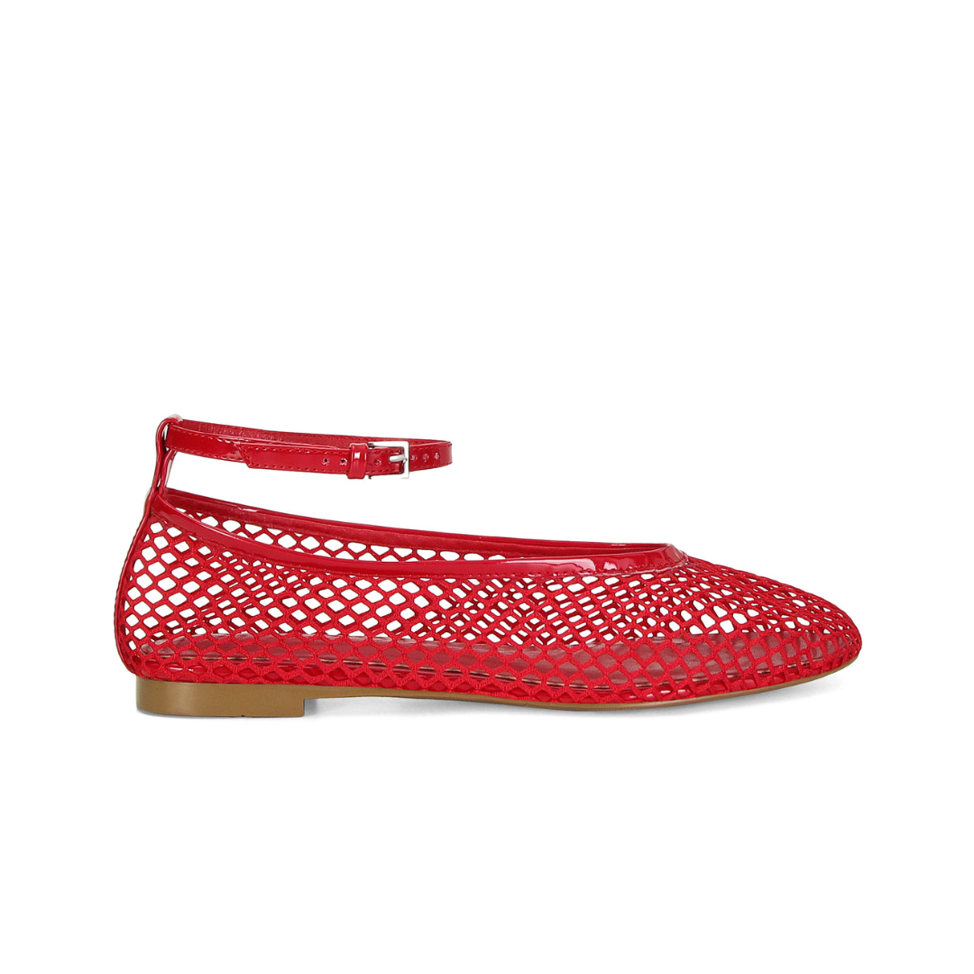 Chaussures en maille résille pour femme avec un bout rond