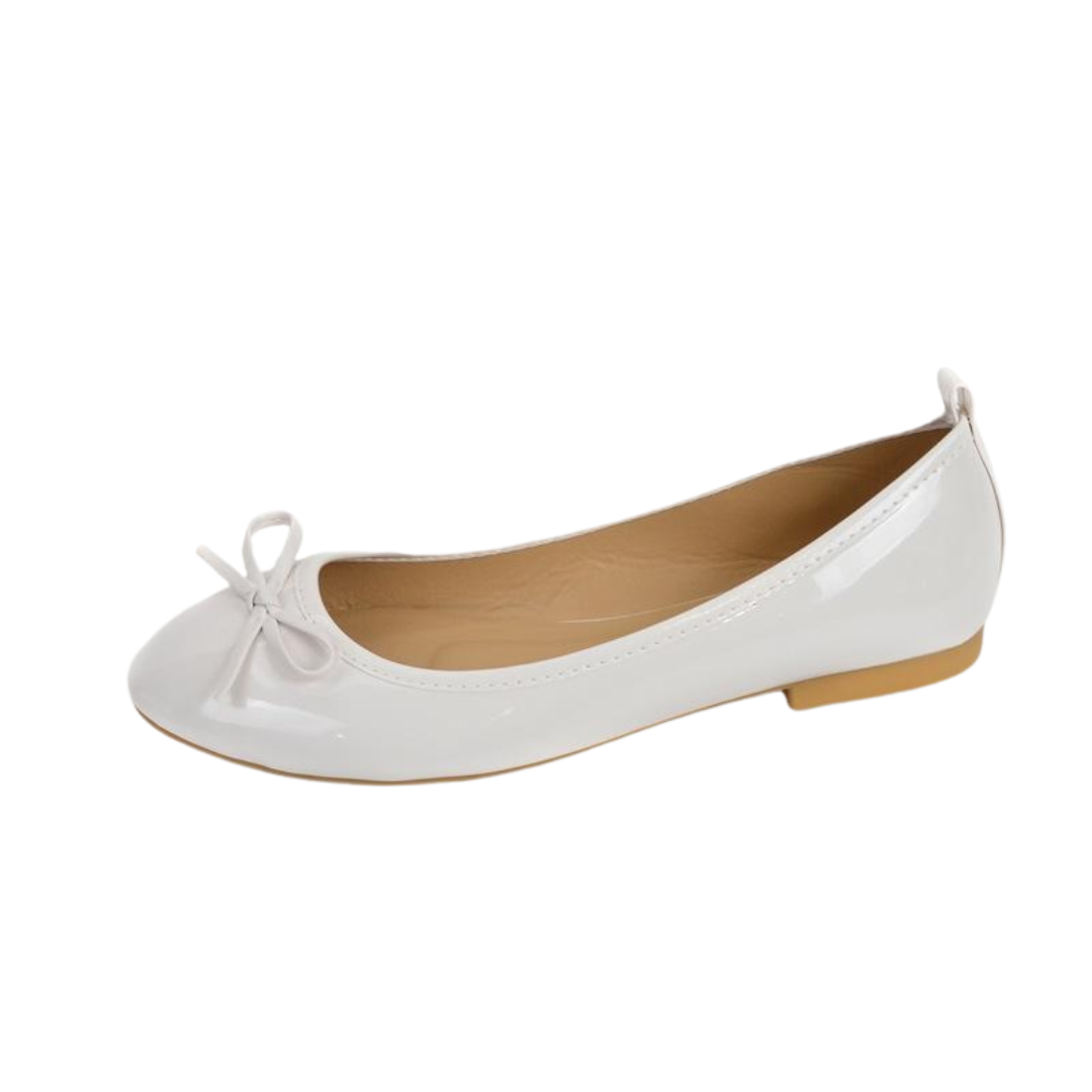 Ballerines en cuir verni pour femme au style ballet chic