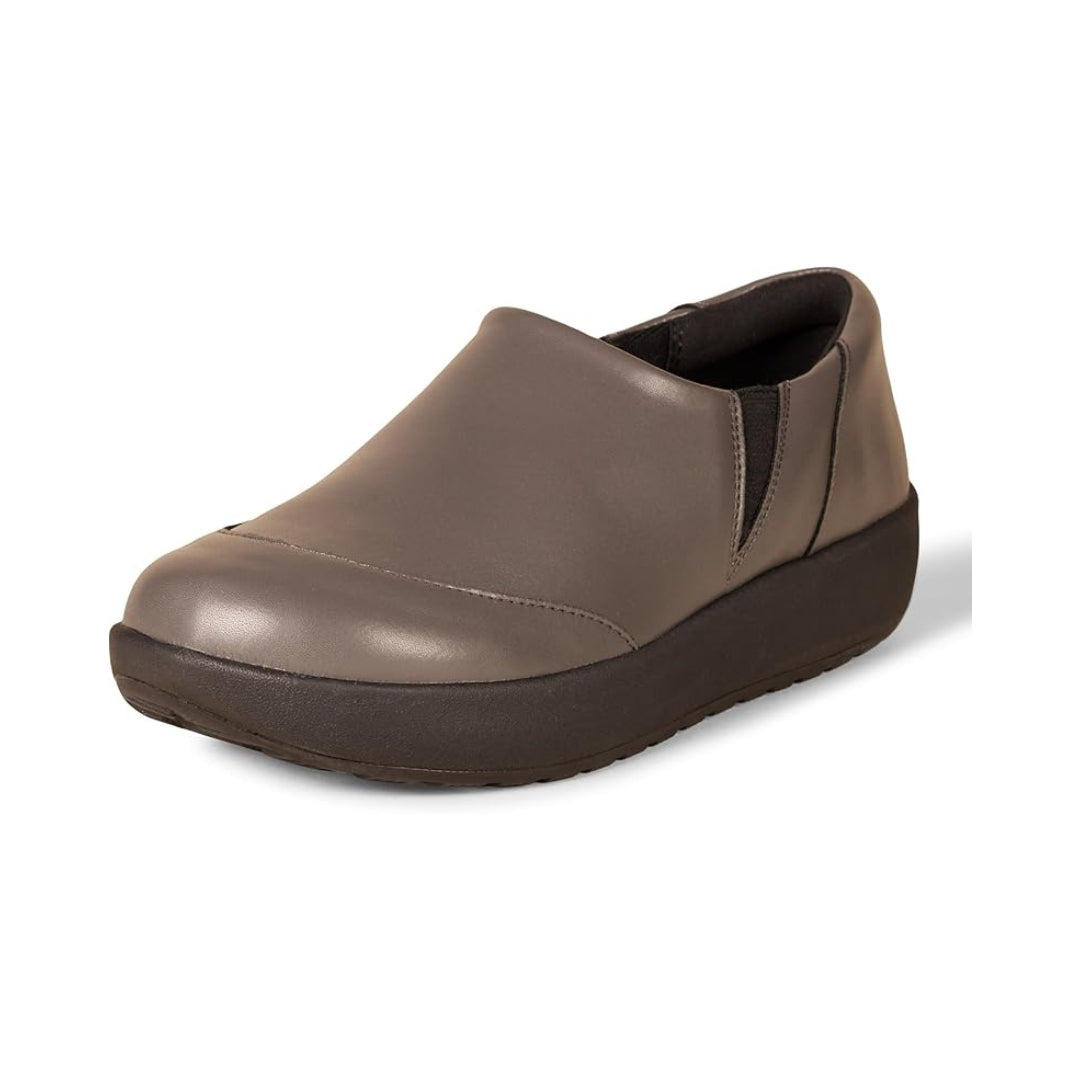 Chaussures de service antidérapantes pour femme en cuir