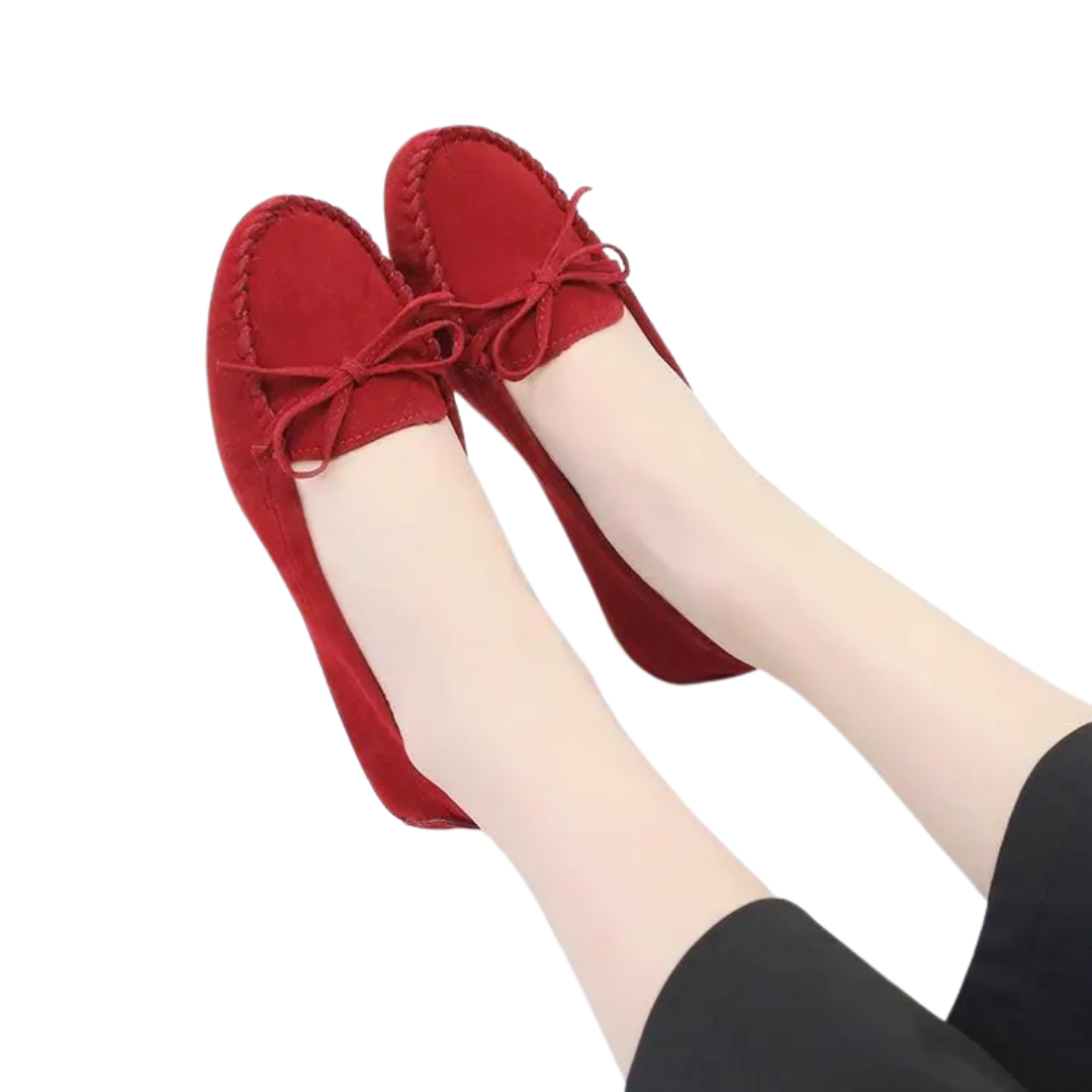 Chaussures féminines en PU souple avec une doublure en coton