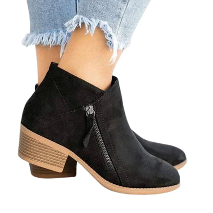Bottines Hautes pour Femme en Cuir Synthétique