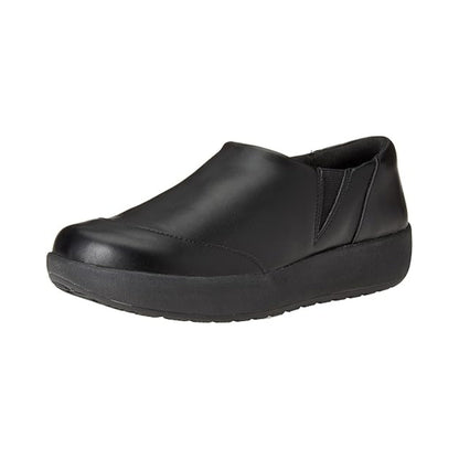 Chaussures de service antidérapantes pour femme en cuir