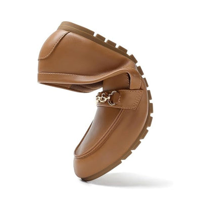 Chaussures Plates Décontractées en Cuir, Légères et Confortables pour la Marche ou le Travail