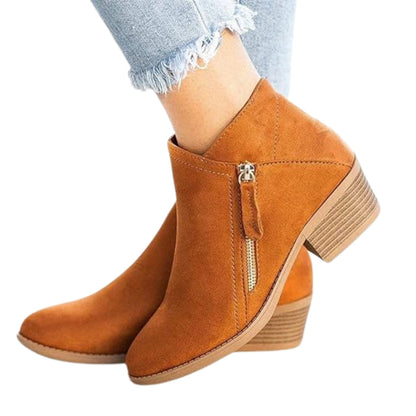 Bottines Hautes pour Femme en Cuir Synthétique
