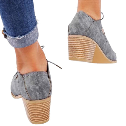 Bottines Rétro pour Femme en Daim