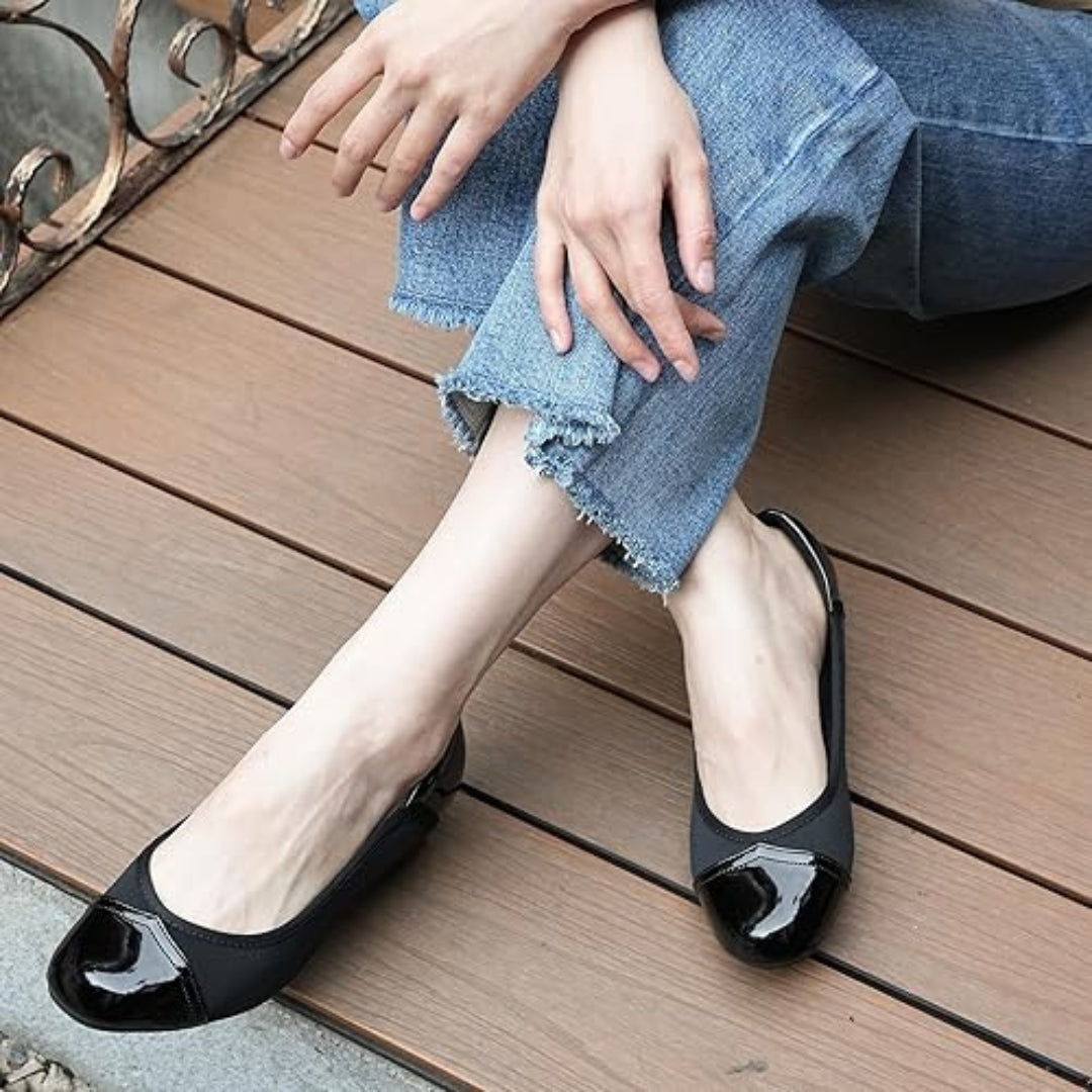 Mocassins à Talon Bas avec Embout Souple pour Pieds Sensibles